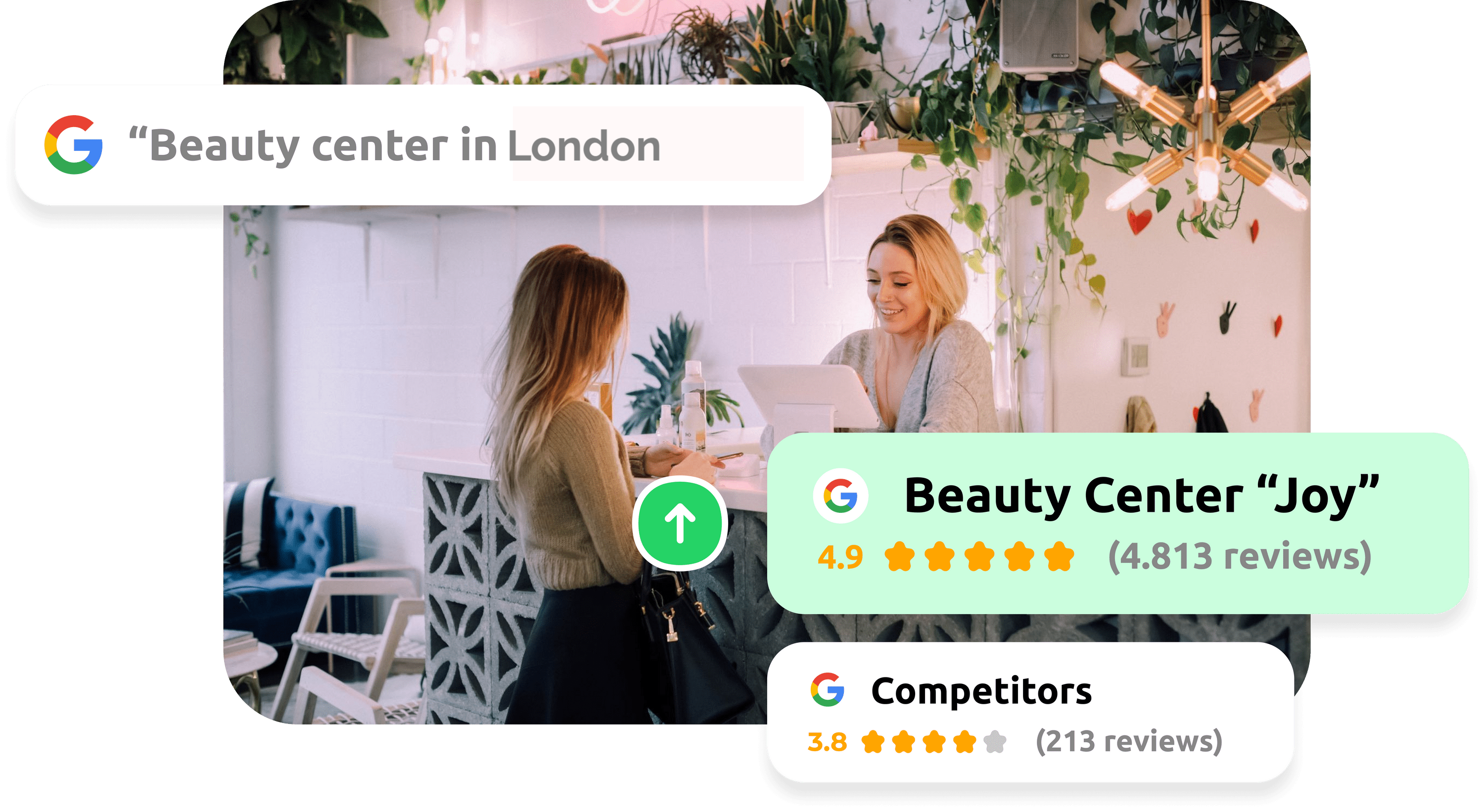 Rank higher on Google with more reviews